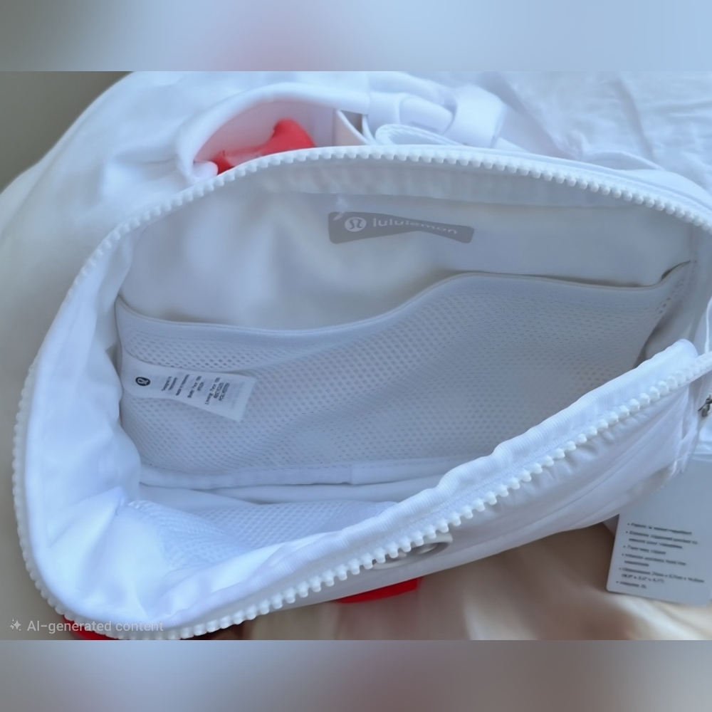 Lululemon Athletica White Cosmetic Bag - Picture 3 of 3